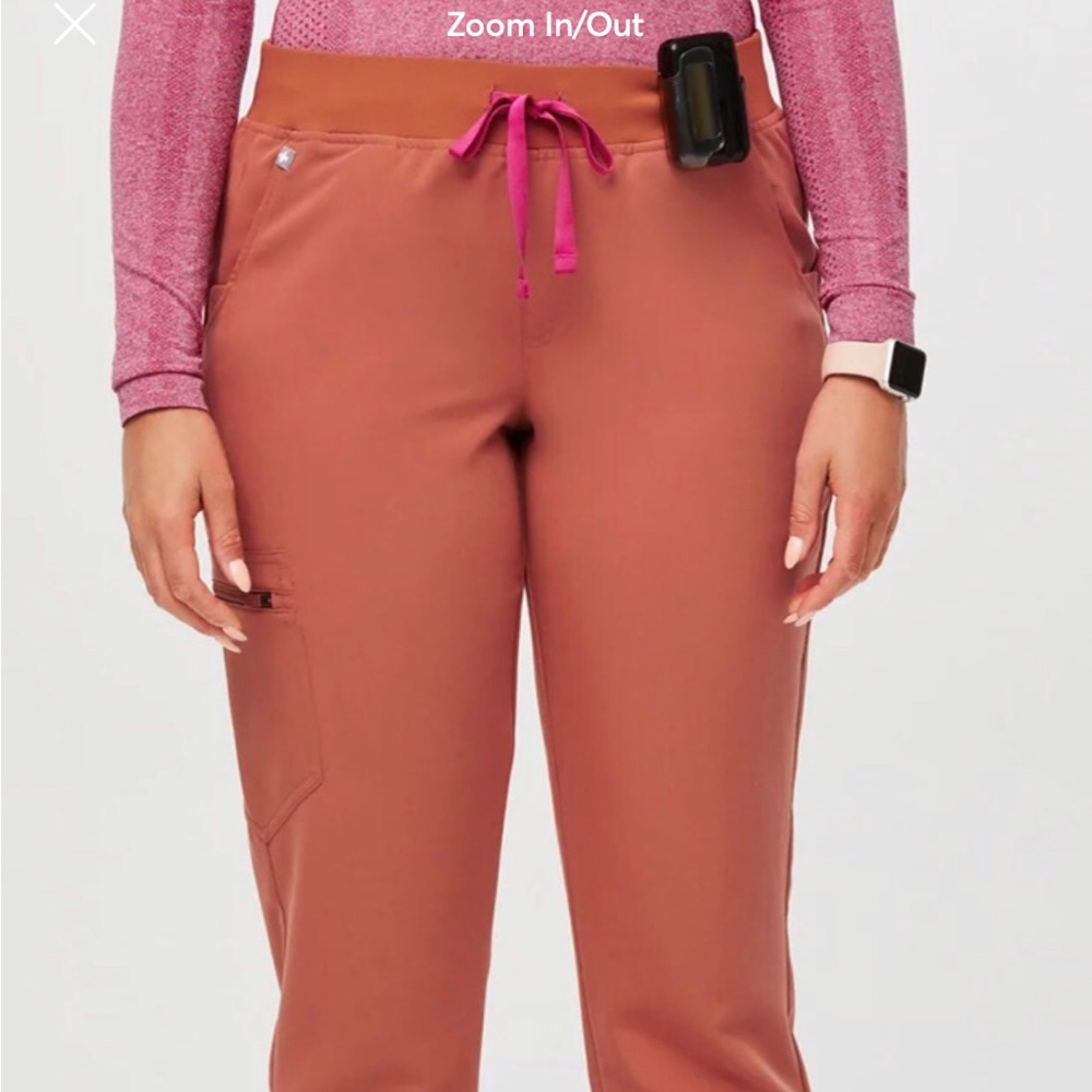 NWT figs Zamora Terracotta pants (L)